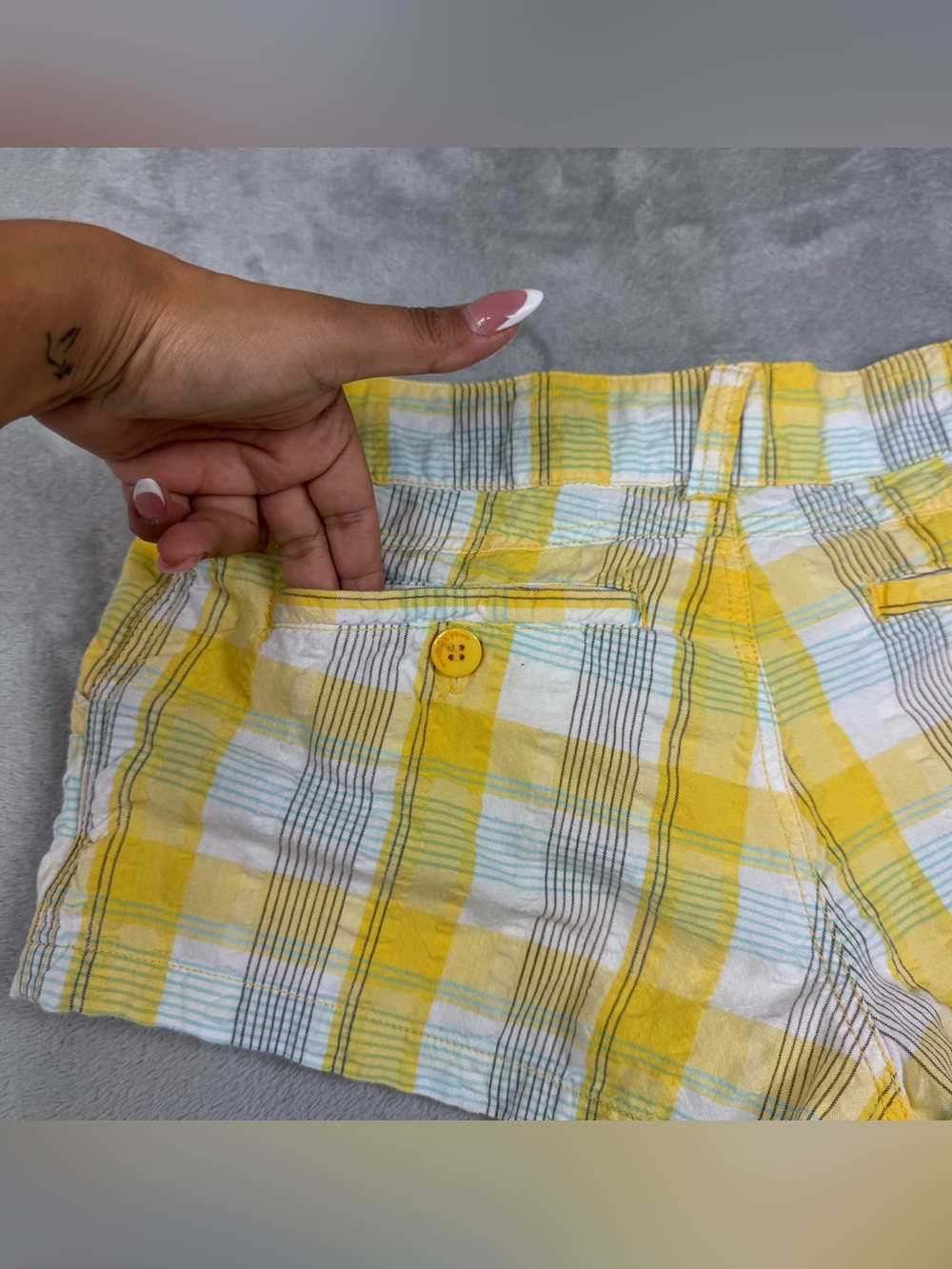 Vintage Roxy plaid shorts sz 9 juniors - Picture 9 of 9